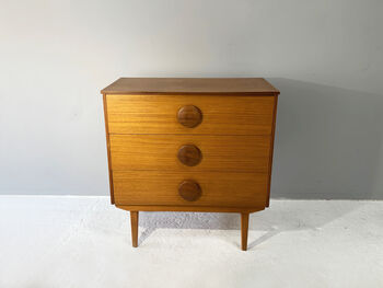 1960’s Mid Century Modern Petite Chest Of Drawers, 2 of 9