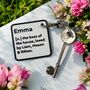 Personalised Mother’s Day Dictionary Definition Keyring, thumbnail 2 of 4