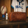 Leather Rugby Wash Bag, thumbnail 1 of 5