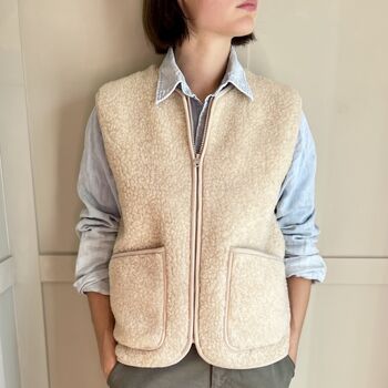 Wool Fleece Coldbreaker Vest, 4 of 4