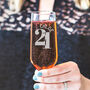 21st Birthday Personalised Champagne Flute, thumbnail 3 of 5