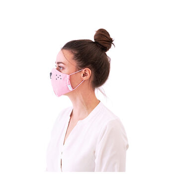 Pink Animal Inspired Adult Face Mask, 2 of 4