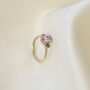 9ct Gold Pink Sapphire Engagement Ring, thumbnail 2 of 4