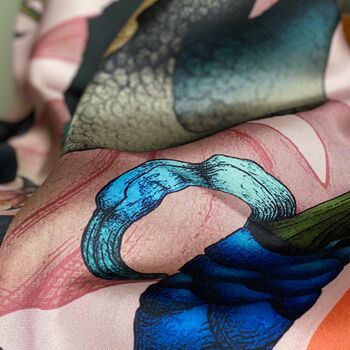 Luxe 100% Silk Scarves Various Sizes And Styles, 8 of 12