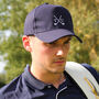 Personalised Golf Clubs Cap Hat Gift For Him, thumbnail 1 of 9