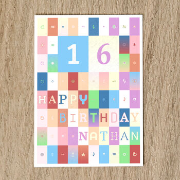 Personalised 16th Birthday Card Age And Name 2009, 3 of 10