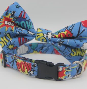 Comic Book Action Dog Bow Tie, 5 of 7