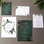 Greenery Wedding Invitations With Inserts Sample, thumbnail 2 of 6