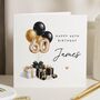 Personalised 60th Birthday Card For Dad Balloon Design, thumbnail 1 of 7