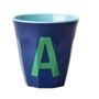 Blue Alphabet Melamine Cups, thumbnail 4 of 6