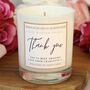 Thank You Gift, Personalised Thank You Candle, thumbnail 1 of 7