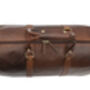 Personalised Brown Luxury Colombian Leather Holdall, thumbnail 7 of 11