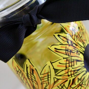 Sunflower Hand Painted Bud Vase, 5 of 8