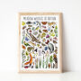 Meadow Wildlife Of Britain Wildlife Print, thumbnail 6 of 9