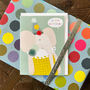 Mini Elephant Birthday Card, thumbnail 4 of 5