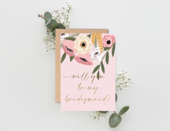 Will You Be My Bridesmaid Card, 2 of 2