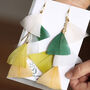 Triangle Feathers And Strands Drop Earrings In A Box, thumbnail 2 of 4