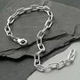 Sterling Silver Bold Paperclip Bracelet, thumbnail 4 of 5