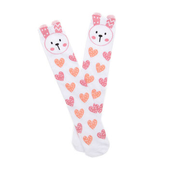 Girls Pink Bunny Loungwear Gift Box Snuggle Hoodie, 3 of 6