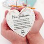 Personalised Teacher Hanging Heart Poem, thumbnail 1 of 2