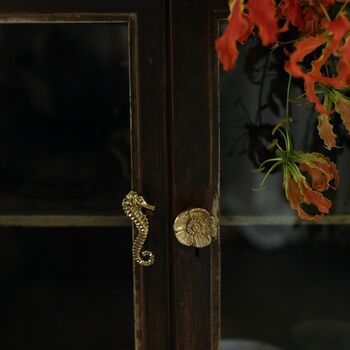 Susie Seahorse Brass Doorknob, 2 of 3