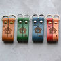 Couples New Home Gift Personalised Leather Keyring Set, thumbnail 6 of 10