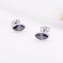 Mystic Topaz Marquise Stud Earrings In Sterling Silver, thumbnail 2 of 10