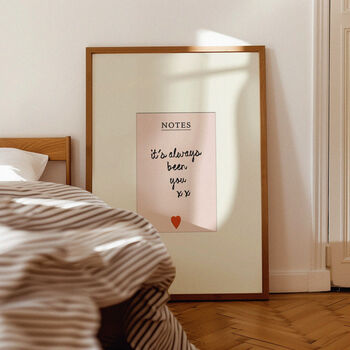 Personalised Love Notes Print, 7 of 11