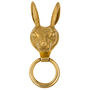 Brass Hare Door Knocker Brass Finish, thumbnail 4 of 5