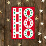Ho Ho Ho Red Christmas Card, thumbnail 4 of 6