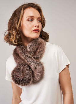 Tiptop Scarf. Luxury Faux Fur Made In England, 3 of 8