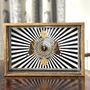 Luxury Wood Serving Tray, Blue Butterfly/ Animal Print, thumbnail 1 of 10