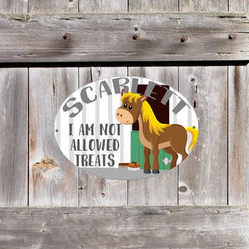 Stable Door Name Plaque Personalised For Horse Or Pony, 4 of 6
