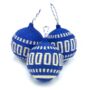 Blue And White Christmas Baubles Pack Of Three, thumbnail 2 of 7