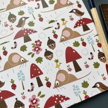 Woodland Mouse A5 Notebook Or Notebook Set, 4 of 9
