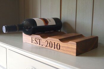 Personalised Wooden Wine Rack, 2 of 3