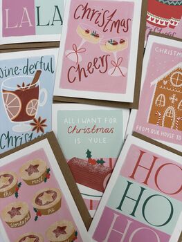 ‘Fa La La La’ Christmas Card, 3 of 3