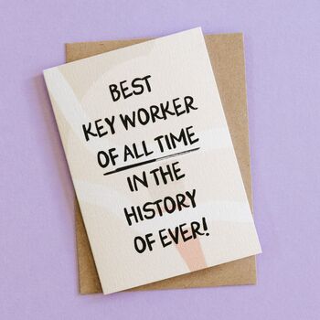 Best Key Worker Thank You Card, 2 of 4