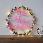 Tis The Season Holly Fairy Light Wreath, thumbnail 2 of 3