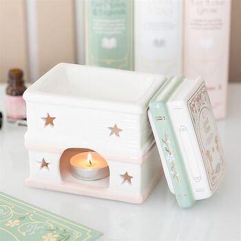 Pastel Book Stack Oil Burner, 3 of 3