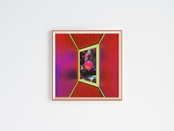 Surreal Trippy Sci Fi Square Art Print, 3 of 5