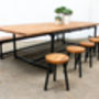 Noralyn Large Dining Table With Bench And Six Stools, thumbnail 6 of 10