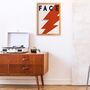 Face The Strange Giclée Retro Art Print, thumbnail 1 of 2