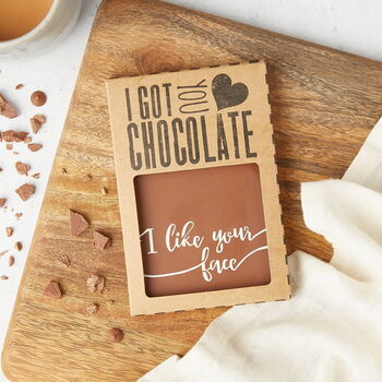 'I Like Your Face' Belgian Chocolate Valentine's Gift, 3 of 5