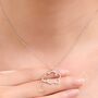 Sterling Silver Cloud Outline Pendant Necklace, thumbnail 5 of 11