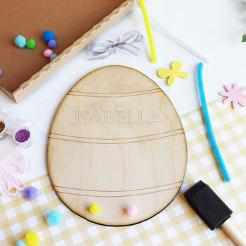 Peronalised Childrens Letterbox Easter Craft Kit, 3 of 11