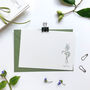 Hand Illustrated ‘Spring Flowers’ Flat Notecard Set, thumbnail 6 of 8
