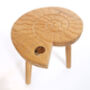 Hand Carved Oak Ammonite  Table, thumbnail 1 of 6