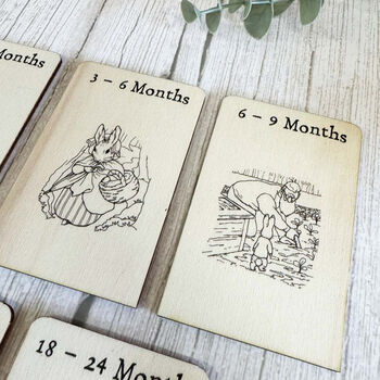 Bunny Rabbit Nursery Drawer Dividers Set Of Seven New Baby Gift, 3 of 11