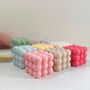 Pastel Bubble Cube Soy Candle Decorative Colourful Gift, thumbnail 2 of 6